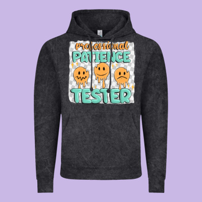 Professional Patience Vintage Hoodie Designed By Maliassmallbusiness