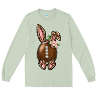 Matcha American Football Easter Bunny Long Sleeve Tee - BundleAndBundleShop