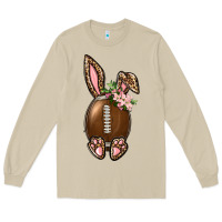 Mushroom American Football Easter Bunny Long Sleeve Tee - BundleAndBundleShop
