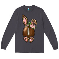 Smoke American Football Easter Bunny Long Sleeve Tee - BundleAndBundleShop