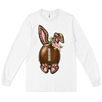 White American Football Easter Bunny Long Sleeve Tee - BundleAndBundleShop