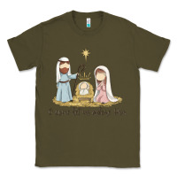 Army Green o come let us adore him Classic Tee - MaliasSmallBusiness
