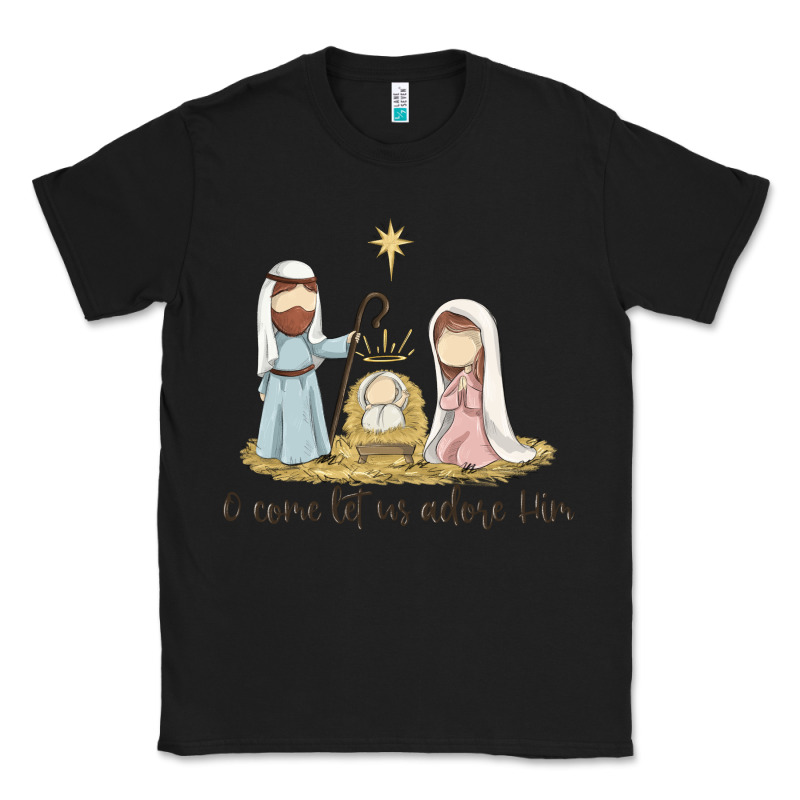 O Come Let Us Adore Him Classic Tee by MaliasSmallBusiness | Teevron
