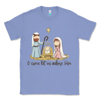 Colony Blue o come let us adore him Classic Tee - MaliasSmallBusiness