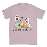 Lilac o come let us adore him Classic Tee - MaliasSmallBusiness