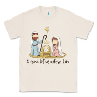 Natural o come let us adore him Classic Tee - MaliasSmallBusiness