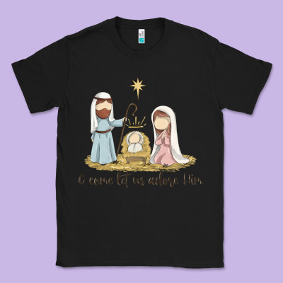 O Come Let Us Adore Him Classic Tee Designed By Maliassmallbusiness