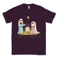 Plum o come let us adore him Classic Tee - MaliasSmallBusiness