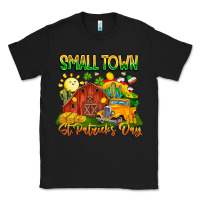 Black Small Town St Patrick's Day Classic Tee - CowhideDigitalArt