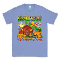 Colony Blue Small Town St Patrick's Day Classic Tee - CowhideDigitalArt