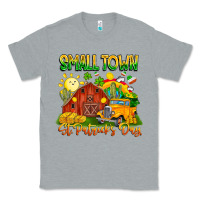 Heather Grey Small Town St Patrick's Day Classic Tee - CowhideDigitalArt