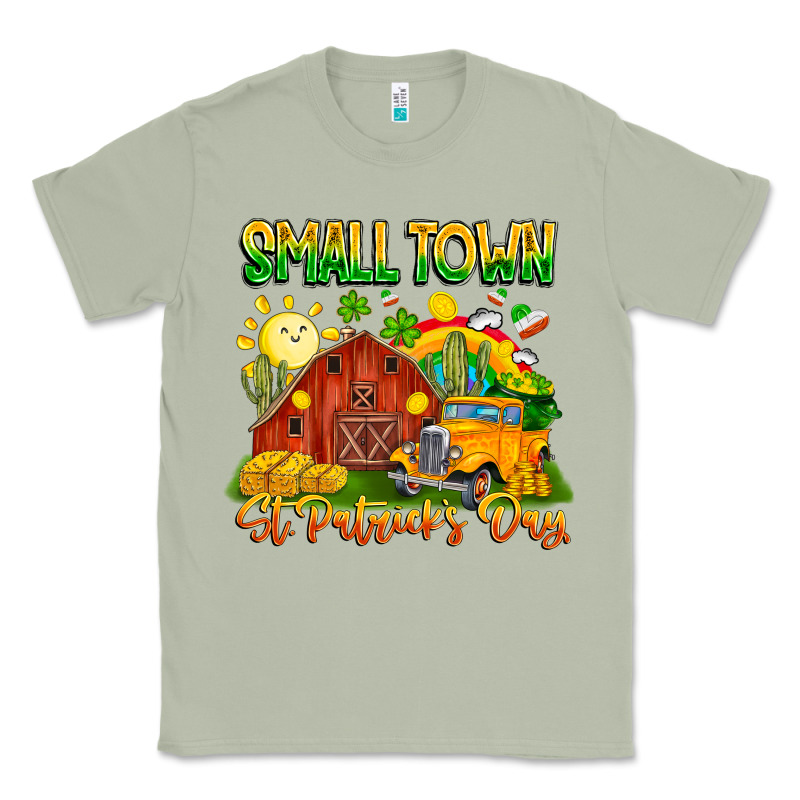 Small Town St Patrick's Day Classic Tee by CowhideDigitalArt | Teevron