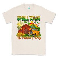 Natural Small Town St Patrick's Day Classic Tee - CowhideDigitalArt