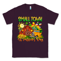 Plum Small Town St Patrick's Day Classic Tee - CowhideDigitalArt