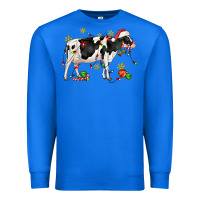 True Royal christmas holstein cow Premium Sweatshirt - CowGirlArtShop