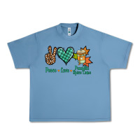 Pebble Blue Peace love pumpkin spice latte Urban Heavy Tee - NancyCooperArtShop