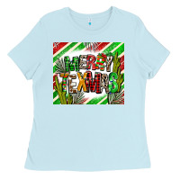 Baby Blue merry texmas  christmas Ladies Tee - AdoDesignShop