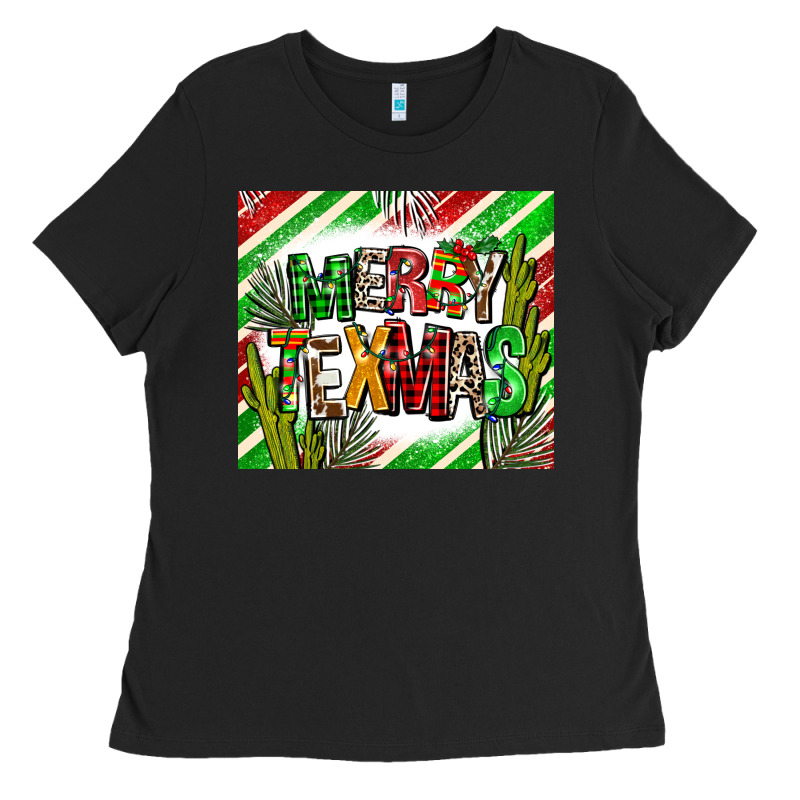 Merry Texmas  Christmas Ladies Tee by AdoDesignShop | Teevron