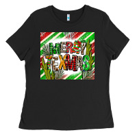 Black merry texmas  christmas Ladies Tee - AdoDesignShop
