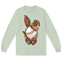 Matcha Baseball Easter Bunny Long Sleeve Tee - BundleAndBundleShop