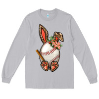 Moon Dust Baseball Easter Bunny Long Sleeve Tee - BundleAndBundleShop