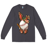 Smoke Baseball Easter Bunny Long Sleeve Tee - BundleAndBundleShop