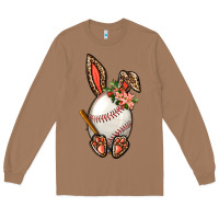 Toasted Coconut Baseball Easter Bunny Long Sleeve Tee - BundleAndBundleShop