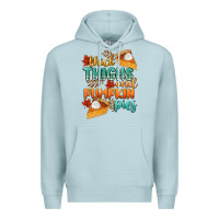 Blue Mist thick thighs and pumpkin pies Premium Hoodie - CowGirlArtShop