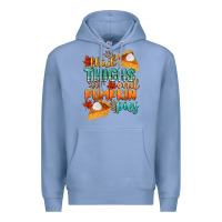Colony Blue thick thighs and pumpkin pies Premium Hoodie - CowGirlArtShop