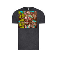 Vintage Black little debbie tree cakes leopard turquoise Vintage Tee - JahusDesignShop