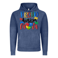 Vintage Denim proud autism mom Vintage Hoodie - MaliasSmallBusiness