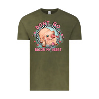 Vintage Olive dont go bacon my heart Vintage Tee - MaliasSmallBusiness
