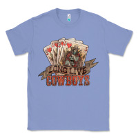 Colony Blue long live cowboys cards Classic Tee - NancyCooperArtShop