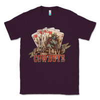 Plum long live cowboys cards Classic Tee - NancyCooperArtShop