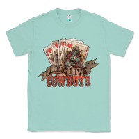 Seafoam long live cowboys cards Classic Tee - NancyCooperArtShop