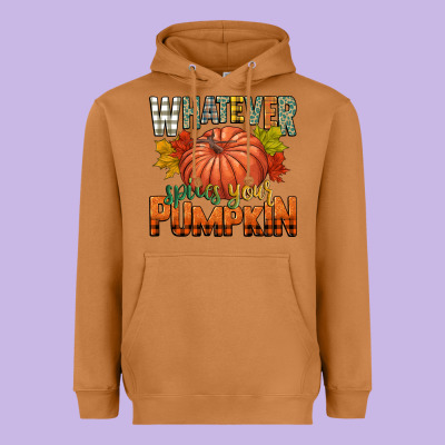 Whatever Spices Your Pumpkin Heavyweight Hoodie Designed By Cowgirlartshop