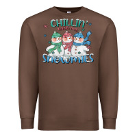 Chestnut chillin with my snowmies Premium Sweatshirt - CowGirlArtShop