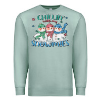 Seafoam chillin with my snowmies Premium Sweatshirt - CowGirlArtShop