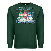 Sports Green chillin with my snowmies Premium Sweatshirt - CowGirlArtShop