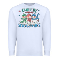 White chillin with my snowmies Premium Sweatshirt - CowGirlArtShop