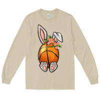 Mushroom Basketball Easter Bunny Long Sleeve Tee - BundleAndBundleShop