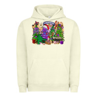 Pigment Pistachio christmas louisiana mardi gras trees Urban Hoodie - FaDigitalArtStudio