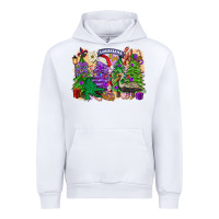 White christmas louisiana mardi gras trees Urban Hoodie - FaDigitalArtStudio