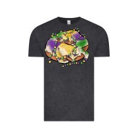 Vintage Black mardi gras king cake Vintage Tee - MaliasSmallBusiness