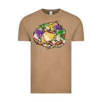 Vintage Coffee mardi gras king cake Vintage Tee - MaliasSmallBusiness