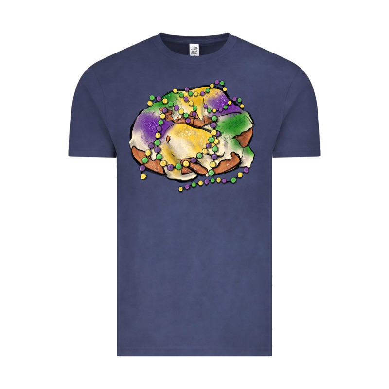 Mardi Gras King Cake Vintage Tee by MaliasSmallBusiness | Teevron