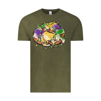 Vintage Olive mardi gras king cake Vintage Tee - MaliasSmallBusiness