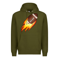 Army Green american football Premium Hoodie - JahusDesignShop