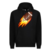 Black american football Premium Hoodie - JahusDesignShop