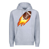 Heather Grey american football Premium Hoodie - JahusDesignShop
